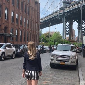 H&M high rise paper bag shorts